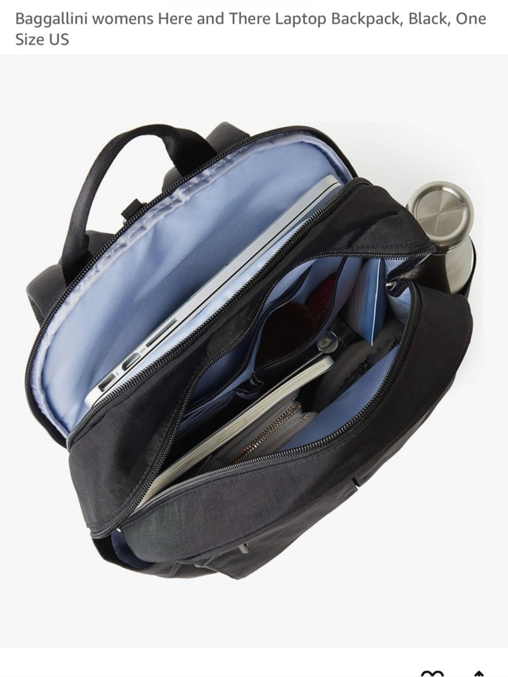 Baggallini Black Women's Laptop Backpack - Picture 8 of 8